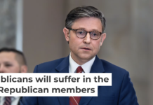 House Speaker Mike Johnson will have to defend a narrow majority in the 2026 elections. A near-record number of retiring Republicans won’t make that task easier. J. Scott Applewhite/AP